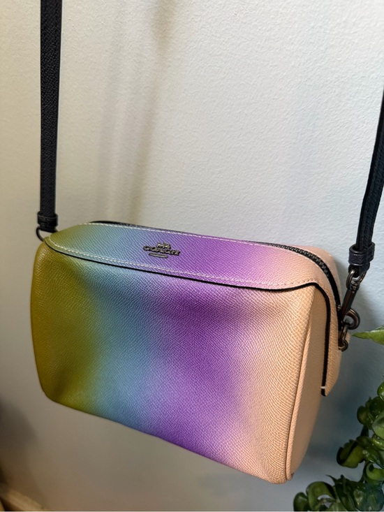 Coach Handbags - COACH Bennett Crossbody Ombre 91456 Multicolor Rainbow Leather Purse Bag Rare